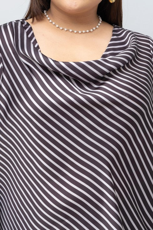 Stripe Satin Top