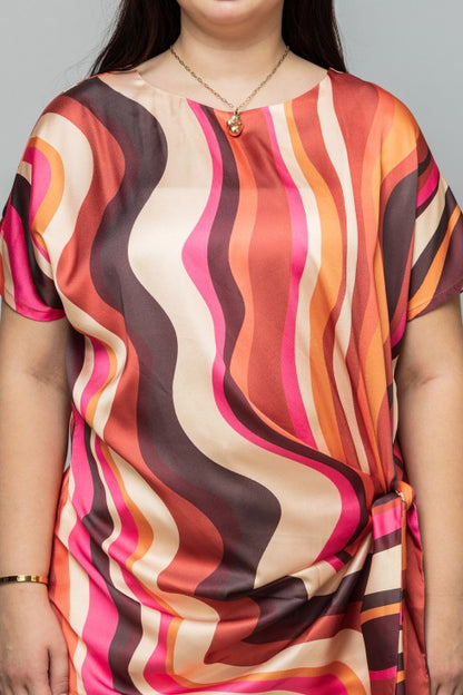 Printed Satin Top