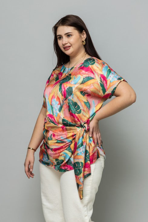 Tropical Print Top