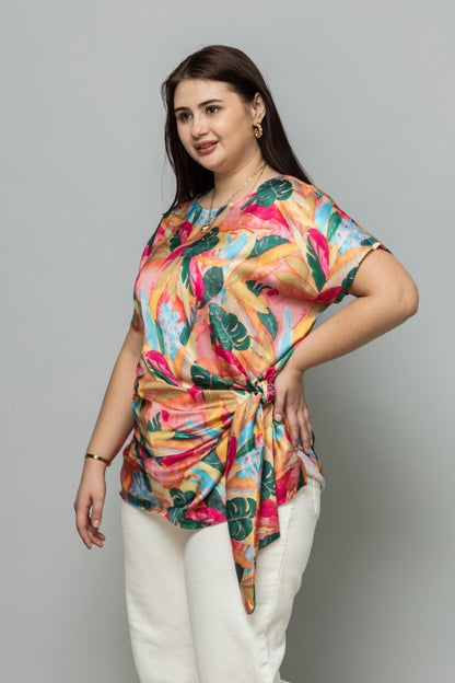 Tropical Print Top