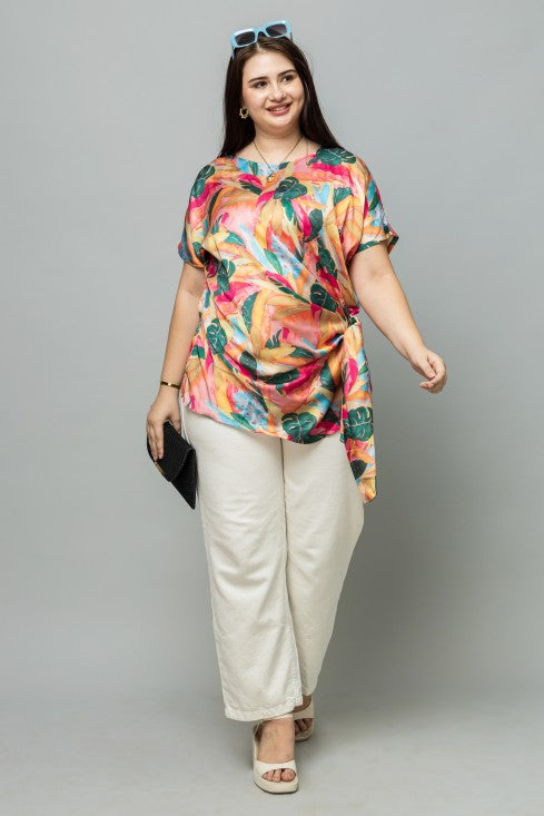 Tropical Print Top