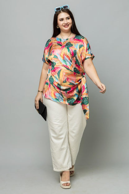 Tropical Print Top