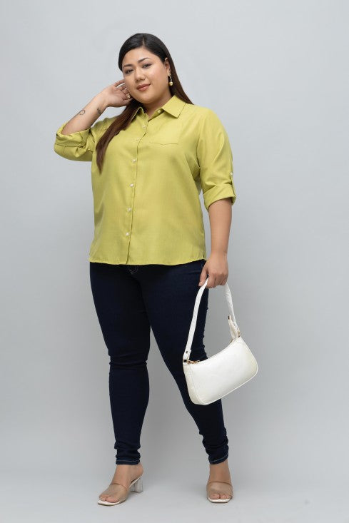 Women Formal Linen Shirt
