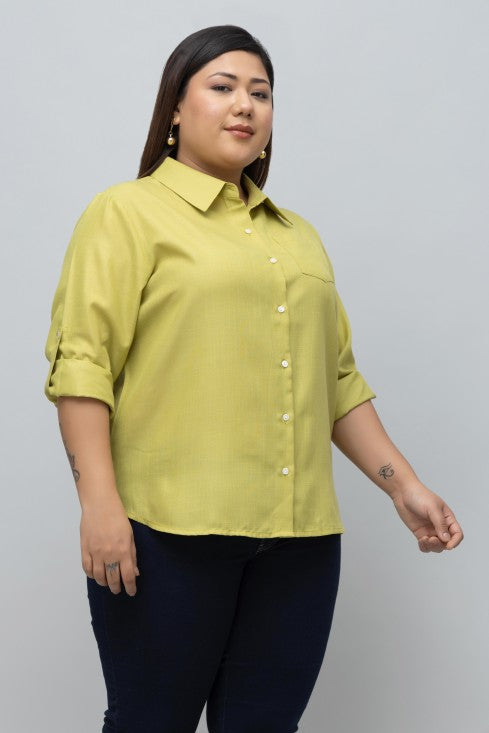 Women Formal Linen Shirt