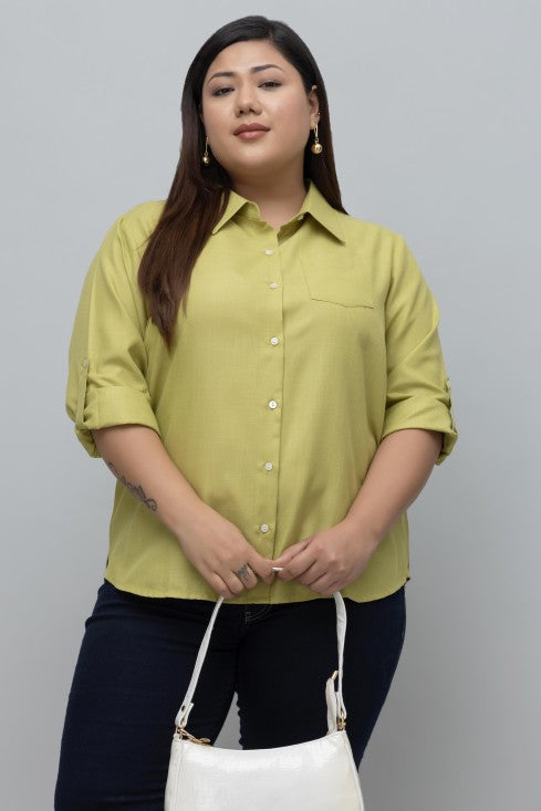 Women Formal Linen Shirt