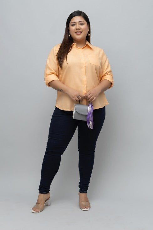 Women Formal Linen Shirt