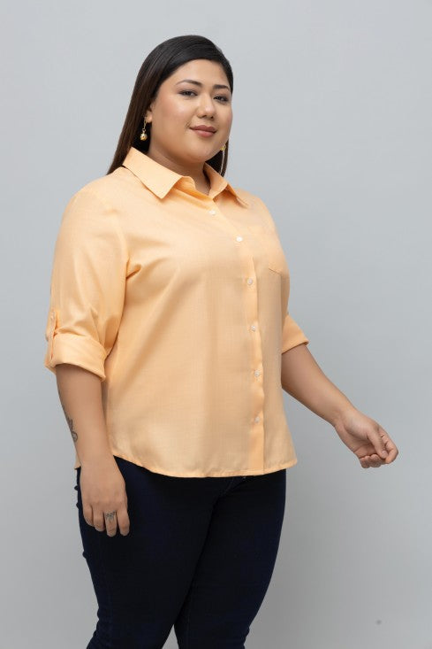 Women Formal Linen Shirt