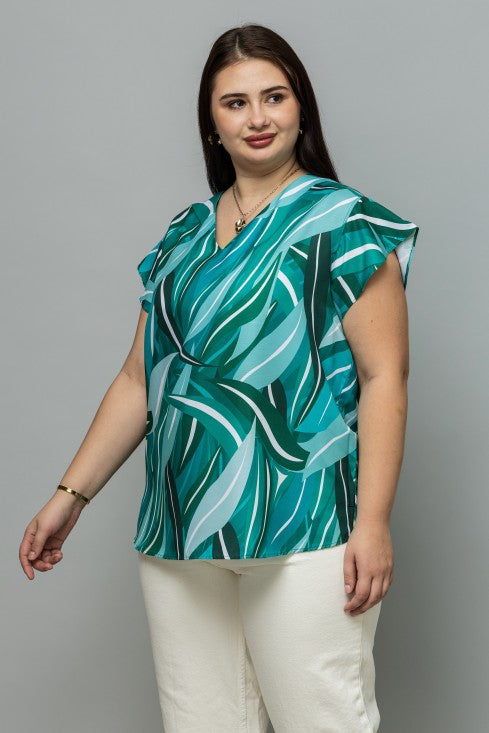 Ruffled Sleeves Top