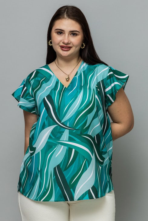 Ruffled Sleeves Top