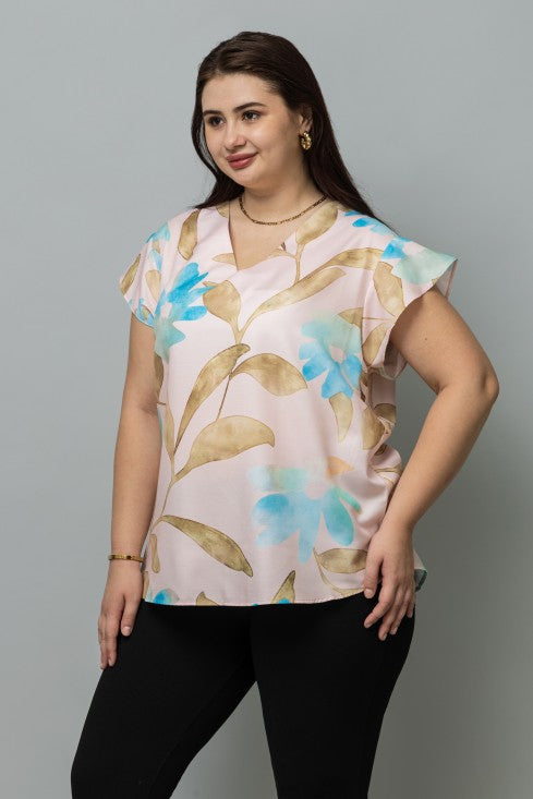 Ruffled Sleeves Top