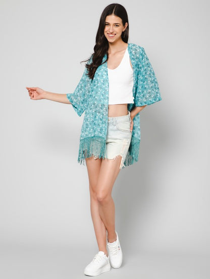 Floral printed Kimono