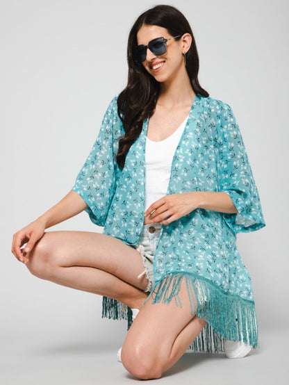 Floral printed Kimono
