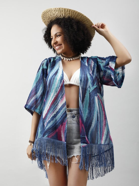 Printed Kimono