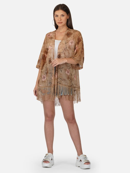 Floral printed Kimono