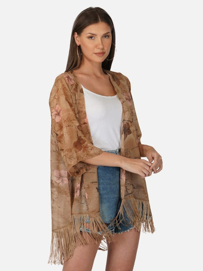 Floral printed Kimono