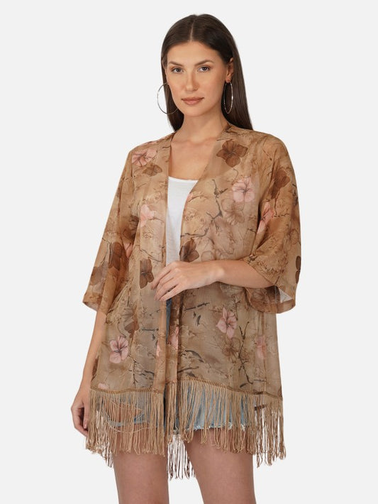 Floral printed Kimono
