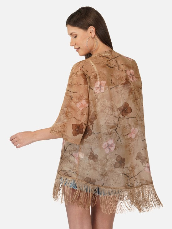 Floral printed Kimono