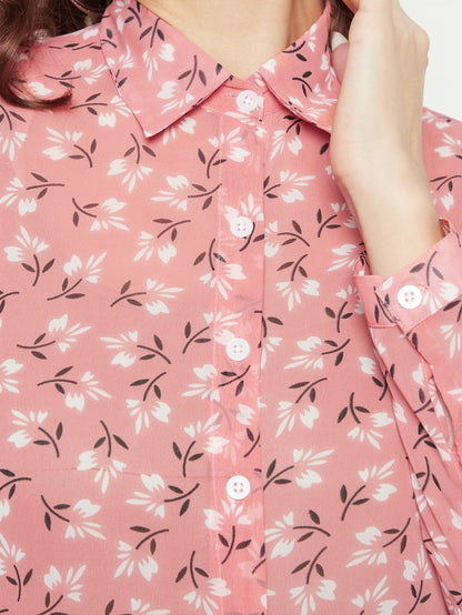 Floral print regular shirt