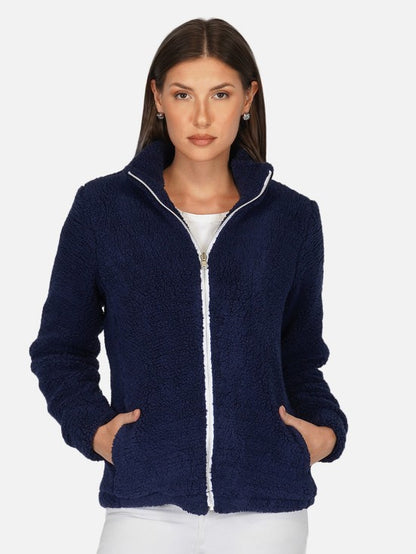 Yarn Fleece Zipper Jacket