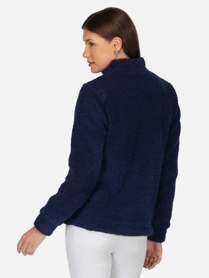 Yarn Fleece Zipper Jacket