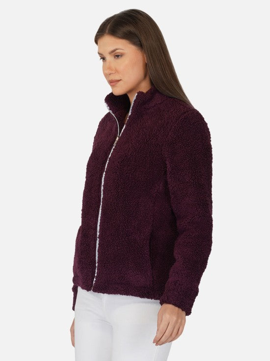 Yarn Fleece Zipper Jacket