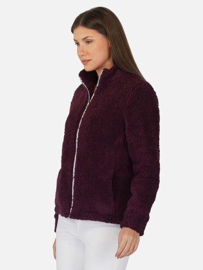 Yarn Fleece Zipper Jacket