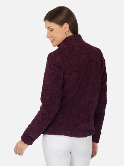 Yarn Fleece Zipper Jacket
