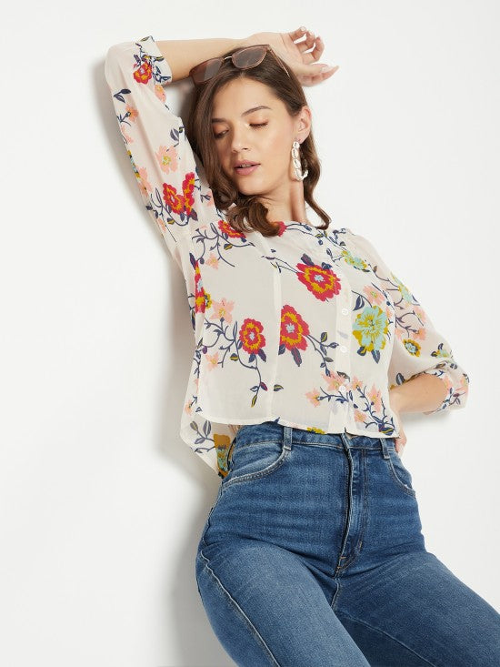 Floral printed Blouson Top