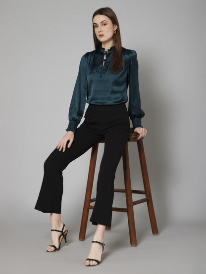 Smocking Satin Top
