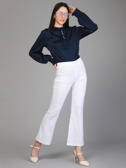 Smocking Satin Top