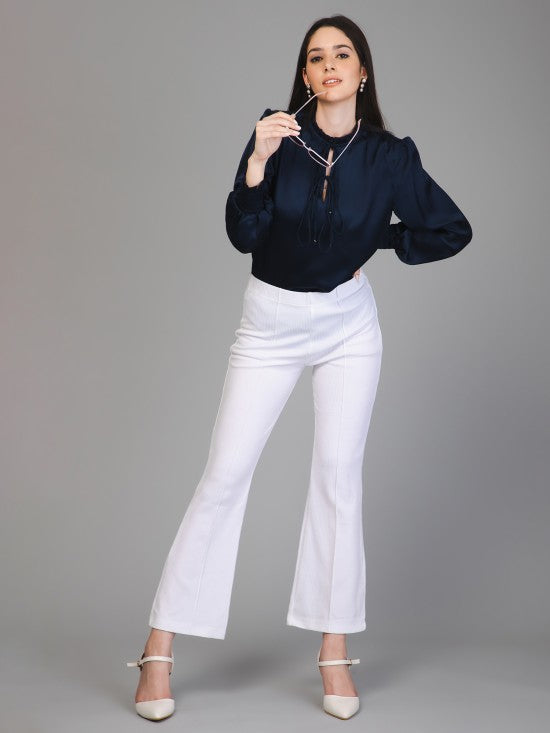 Smocking Satin Top