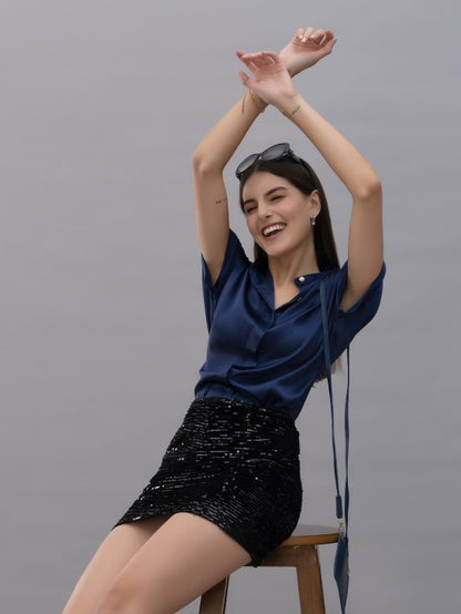 Casual Satin Shirt