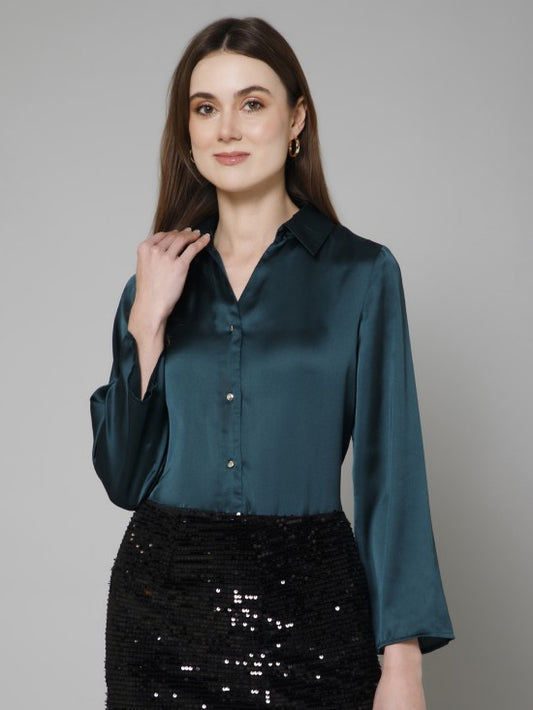 Casual Satin Shirt