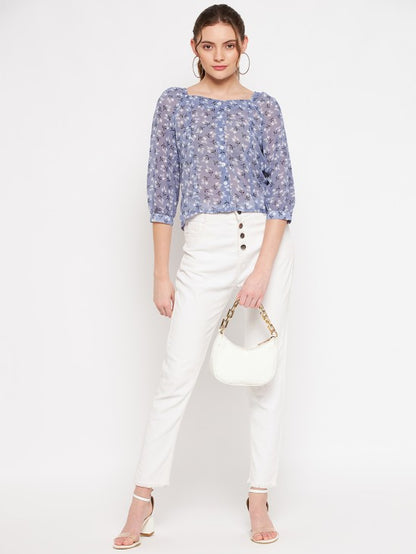 Floral printed Blouson Top