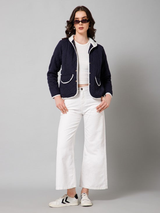 Solid Quilted Jacket