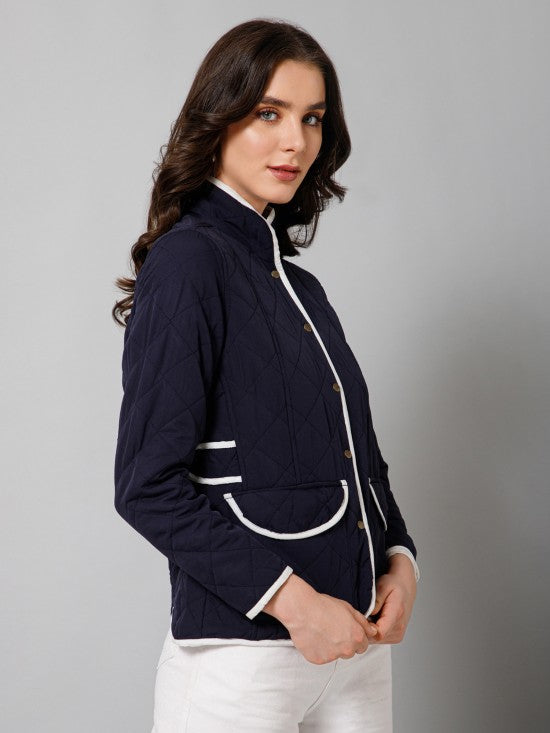 Solid Quilted Jacket