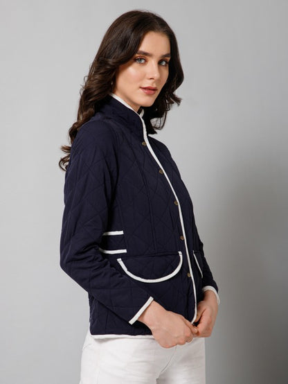 Solid Quilted Jacket