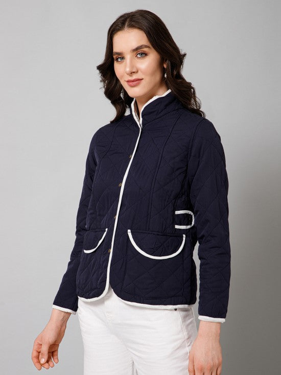 Solid Quilted Jacket