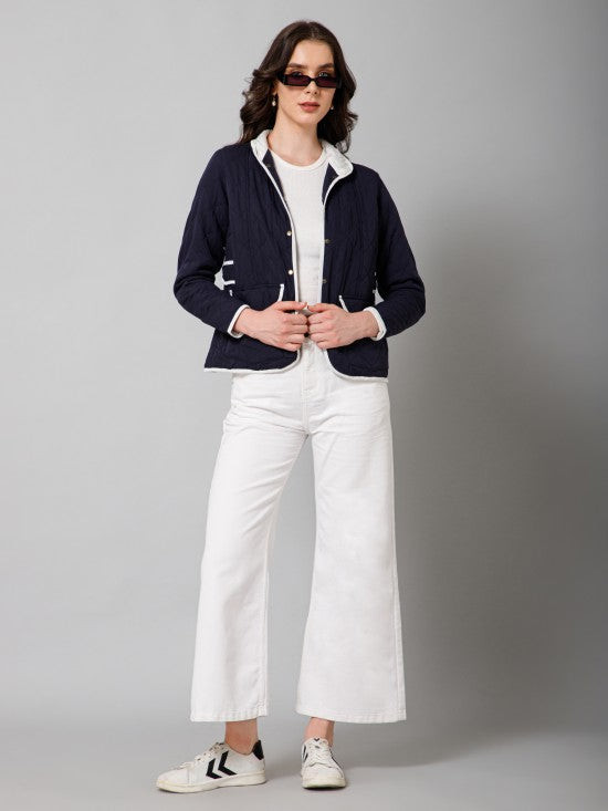Solid Quilted Jacket