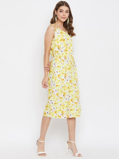 Floral Print Culotte Style Jumpsuit