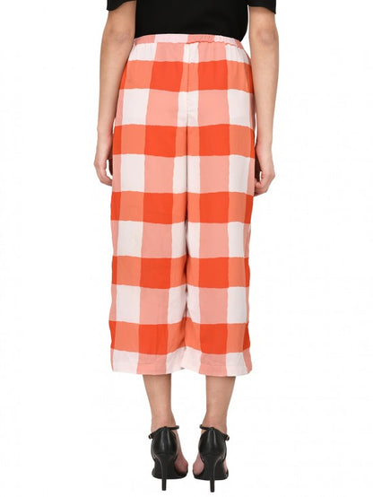 Checks printed culottes