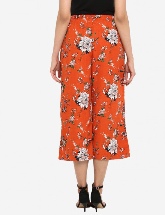 Floral printed culottes