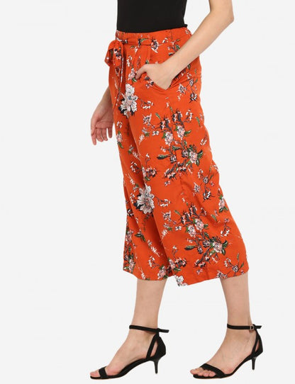 Floral printed culottes
