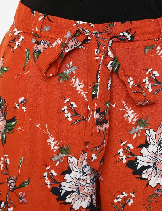 Floral printed culottes