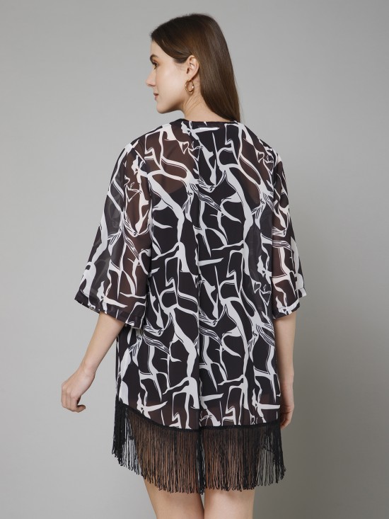 Abstract Print Kimono