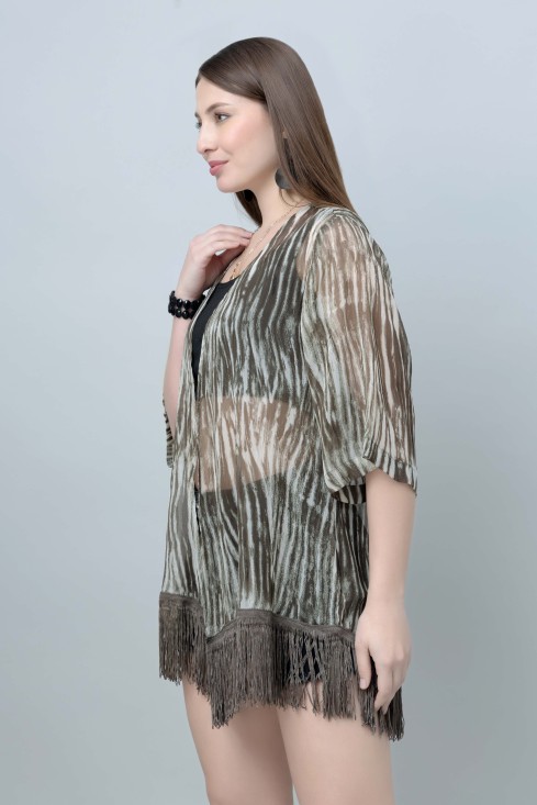 Abstract Print Kimono