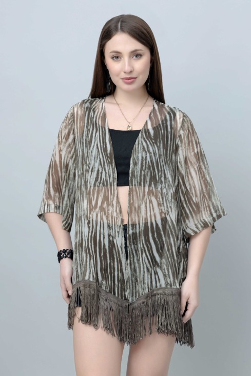 Abstract Print Kimono