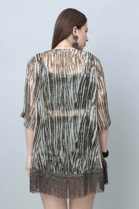 Abstract Print Kimono