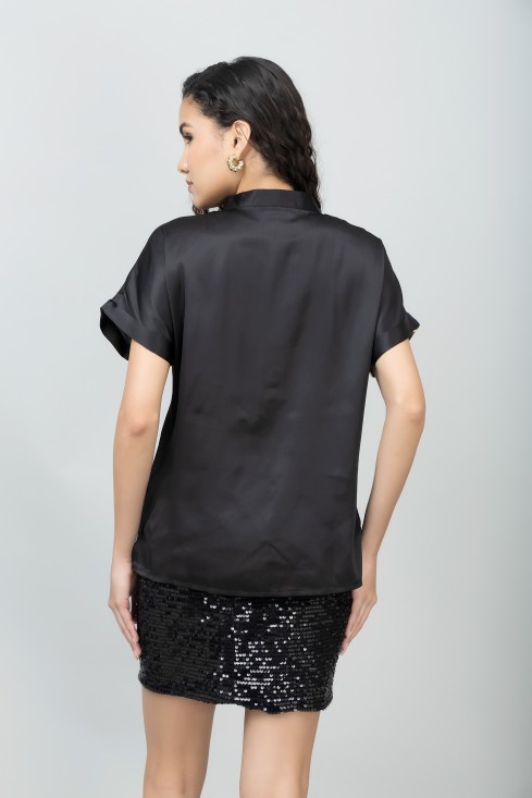 Half and Half Short Sleeves Shirt