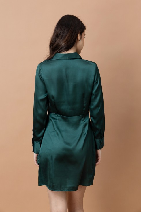 Satin Mini Dress